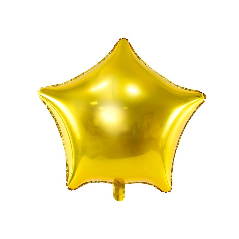 Balon Złoty Gwiazda / 50 cm