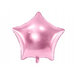 Balon Różowy Gwiazda / 50 cm