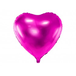 Balon Różowy Fuksja Serce / 46 cm