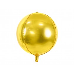 Balon Złoty Kula 3D / 43 cm