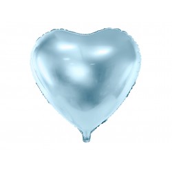 Balon Błękitny Serce / 46 cm