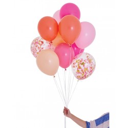 Bukiet balonów Baby Pink / 10 szt.