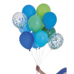 Bukiet balonów Baby Blue / 10 szt.