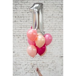 Urodzinowy bukiet balonów - roczek