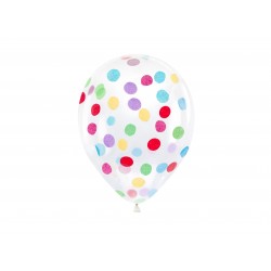 Balon z kolorowym konfetti