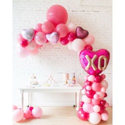 Pink Love - gotowy zestaw dekoracji balonowych / kolumna: 1
